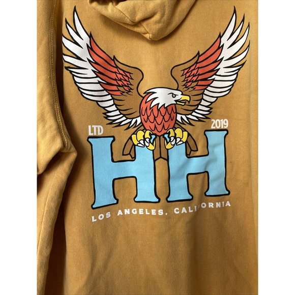HEATH Hussar 2019 Mustard Yellow Hoodie Size XL - Picture 4 of 5
